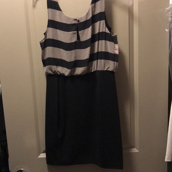 Grey and black striped cocktail/club dress - Picture 2 of 5